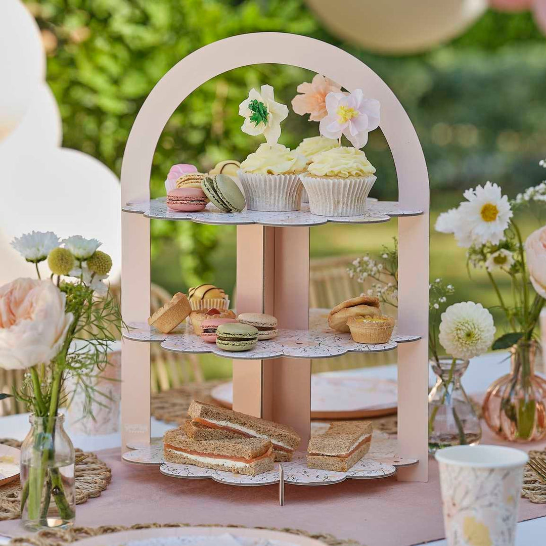 Floral Cake Stand - Birthday Bloom - Ginger Ray - Jolie Fete UK