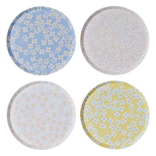 Floral Party Plates - Floral Paper Plates - Easter Plates -Birthday Plates-Baby Shower Plates-Hen Party Plates-Afternoon Tea Party-Pack Of 8