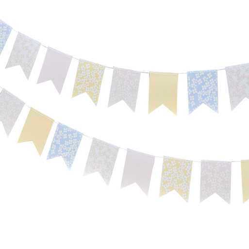 Floral Bunting - Floral Flag Party Bunting - Party Decorations - Birthday Party Garland - Baby Shower Decor - Garden Party - Ditsy floral