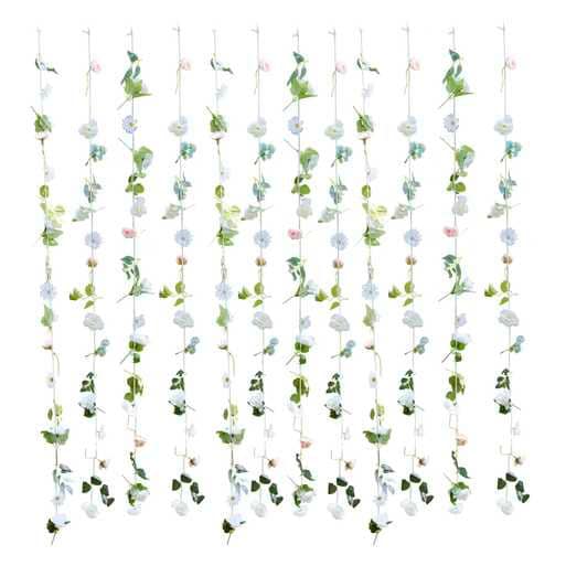 Hanging Flower Curtain Back Drop - Artificial Floral Party Curtain - Flower Wall - Birthday Backdrop - Daisy Decorations - Wedding Reception