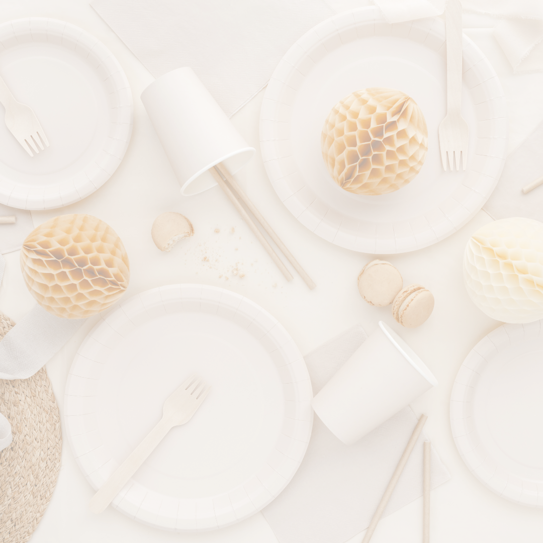 Beige & Neutral Party Supplies - Minimalist Tableware, Boho Decorations & Balloons Jolie Fête UK - Party Supplies & Gifts