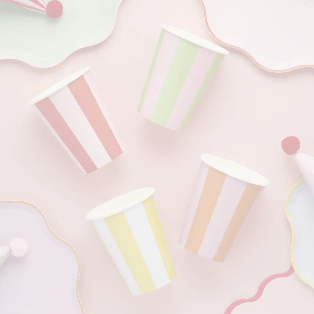Bright coloured paper party cups - Party supplies - Birthday parties - Circus party - Jolie Fete UK