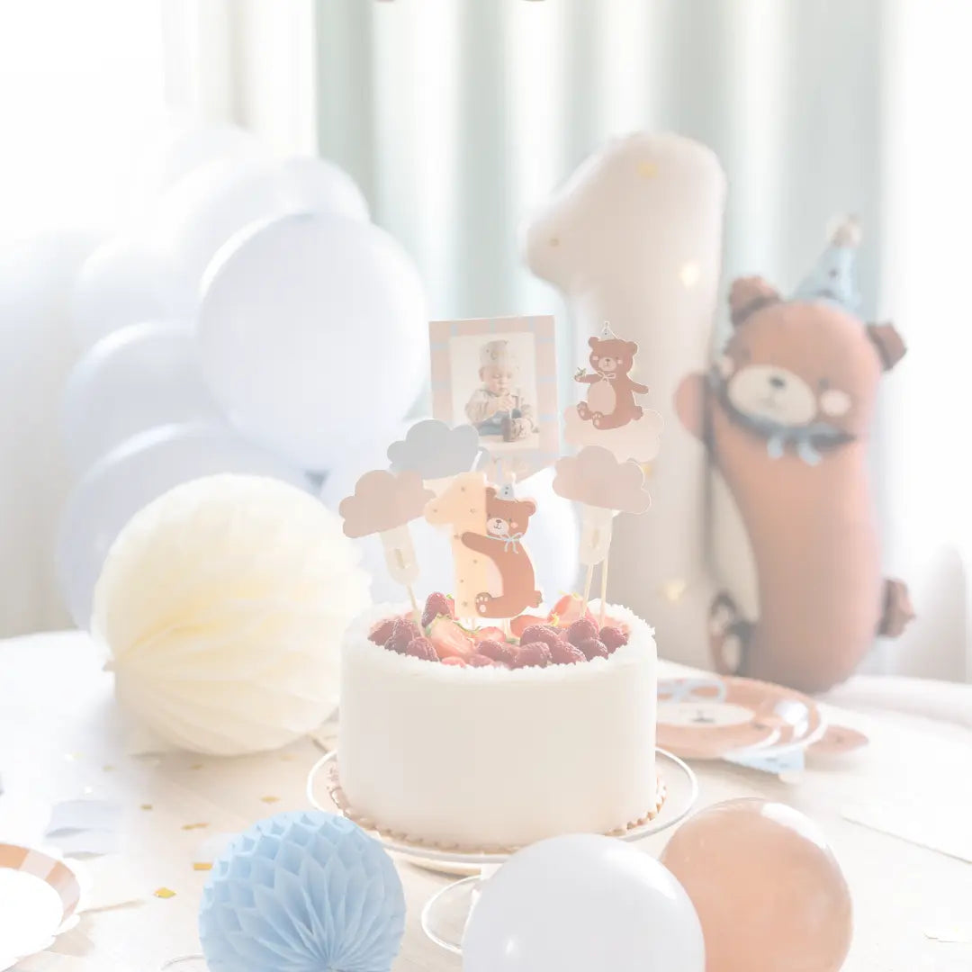 Teddy Bear 1st Birthday Party Decorations Jolie Fête UK - Party Supplies & Gifts