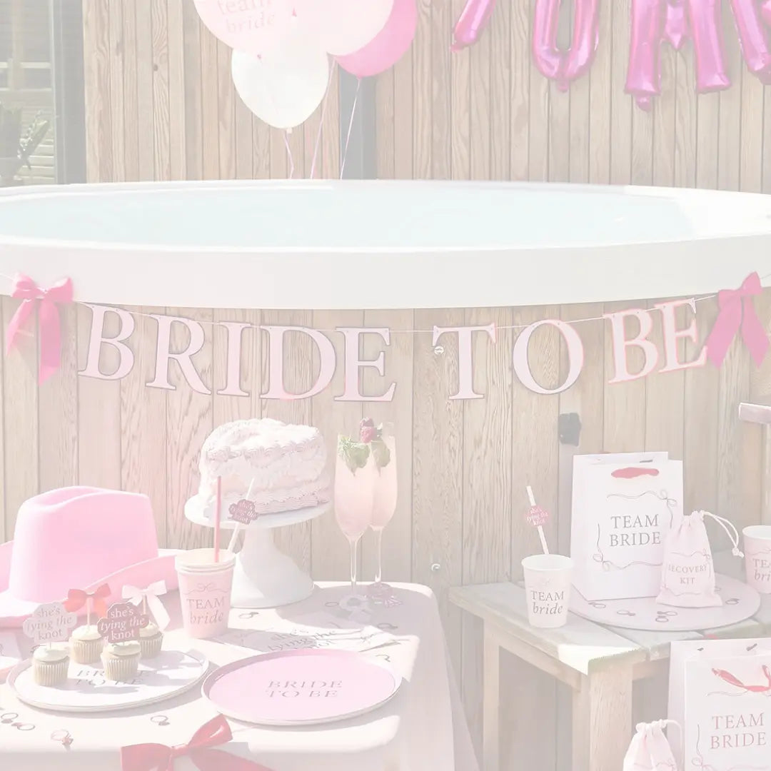 She’s Tying The Knot: Pink & Red Hen Party Collection Jolie Fête UK - Party Supplies & Gifts