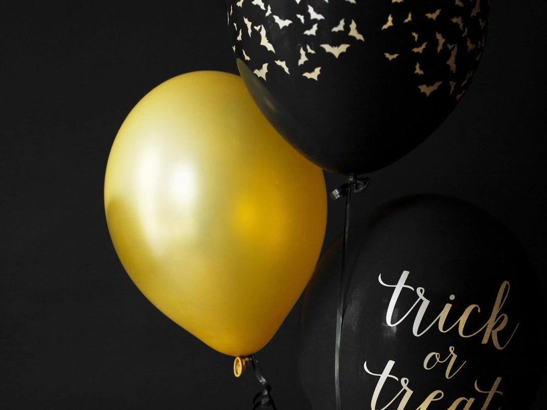 10 x Metallic Gold 12" Strong Round Latex Balloons - Shiny Finish - Birthday Party Balloons - Christmas Decorations -New Year's Eve Balloons - Jolie Fete UK