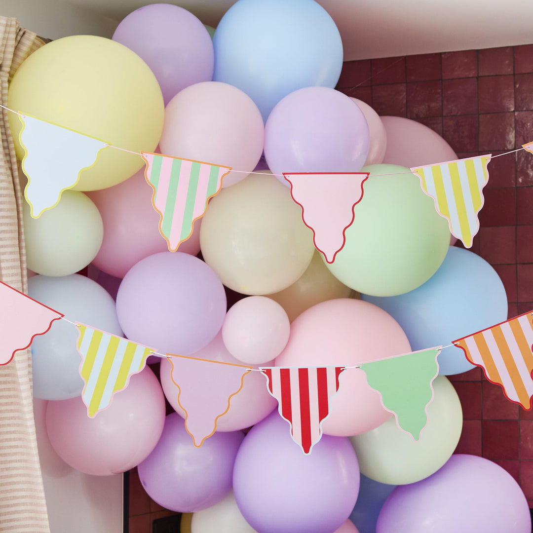 Birthday Party Bunting - Bright Party Garland - Colourful Birthday Banner - Birthday Party Decorations - Rainbow Party Decor - 4m Banner - Jolie Fete UK