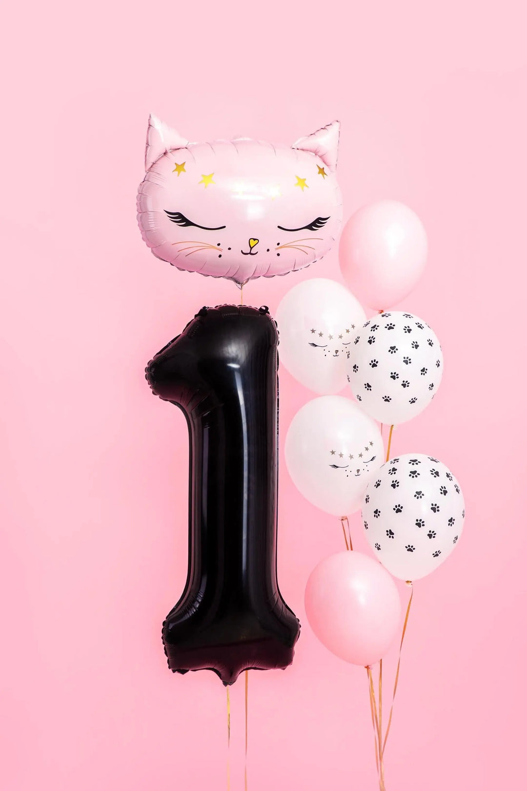 Black Number 1 Balloon 86cm / 34" - Large Matt Black Foil Mylar Digit - 21st Birthday Balloon - 1st - Anniversary Party Supplies - Jolie Fete UK