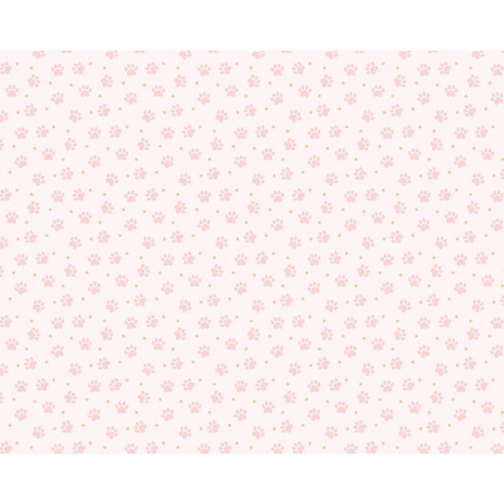 Cat Paw Print Paper Tablecloth - Pink and White Cat Paper Party Table Cover - Meow Party - Paw Print Birthday Party Tableware - Jolie Fete UK