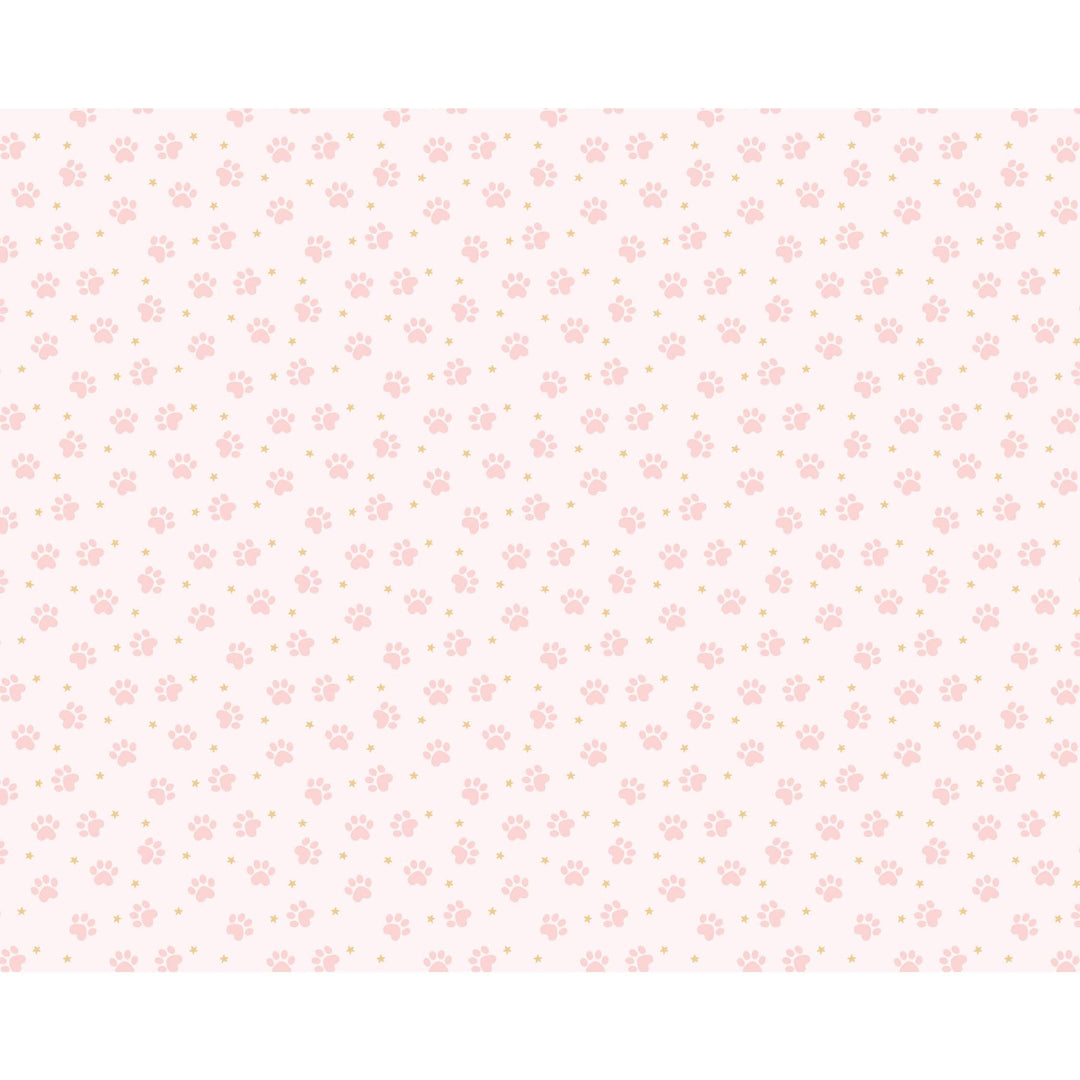 Cat Paw Print Paper Tablecloth - Pink and White Cat Paper Party Table Cover - Meow Party - Paw Print Birthday Party Tableware - Jolie Fete UK
