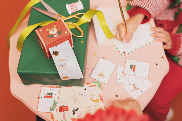 Christmas Mini Stickers & Tags - Christmas Gift Tags - Christmas Wrapping - Christmas Presents - Festive Gift Labels - Pack Of 68 - Jolie Fete UK