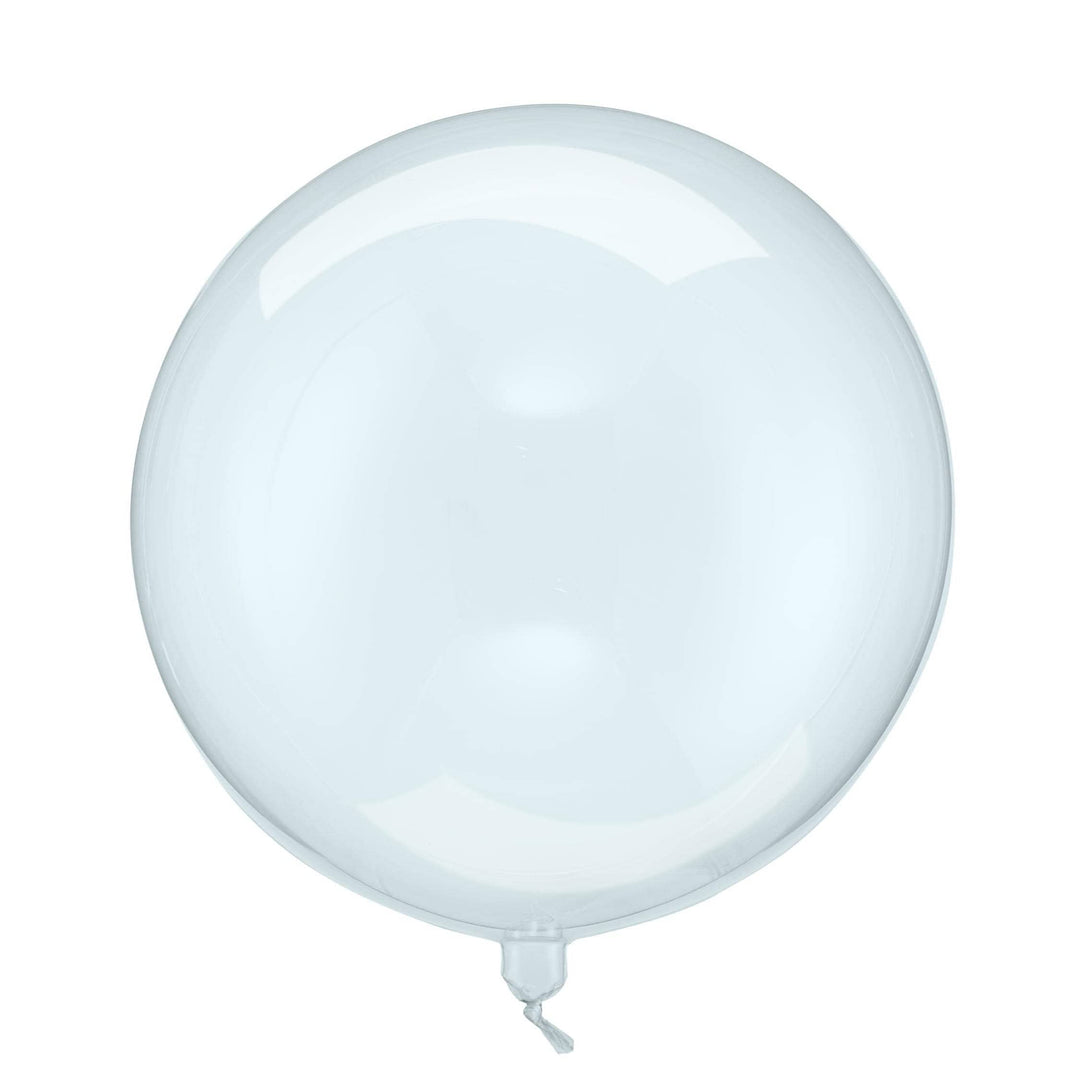 Clear Blue 16" Balloon - Transparent Bubble Balloon - Blue Sphere Balloon - Mermaid Party Balloons - Under The Sea Party Theme - Dive Into 5 - Jolie Fete UK
