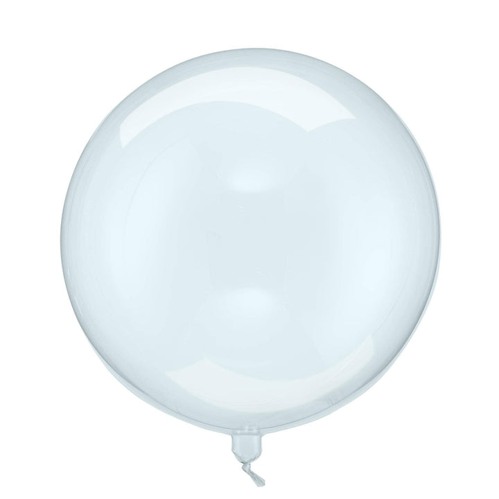 Clear Blue 16" Balloon - Transparent Bubble Balloon - Blue Sphere Balloon - Mermaid Party Balloons - Under The Sea Party Theme - Dive Into 5 - Jolie Fete UK