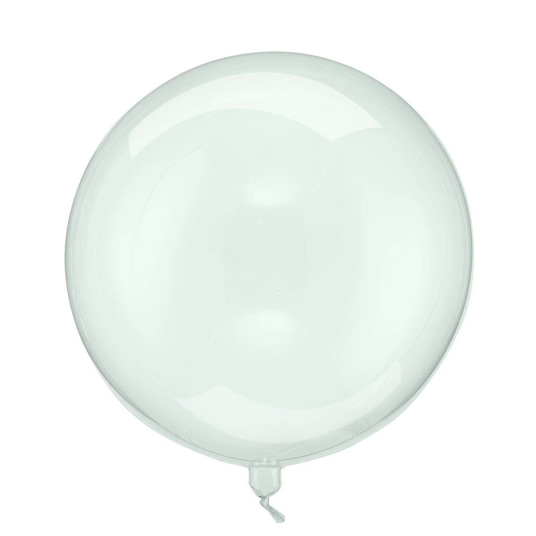 Clear Green 16" Balloon - Transparent Bubble Balloon - Aqua Sphere Balloon - Mermaid Party Balloons - Under The Sea Party Theme -Dive Into 5 - Jolie Fete UK