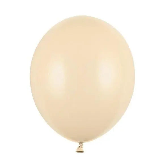 Cream 12" Strong Round Latex Balloons - Alabaster Colour - Matt Finish - Birthday Party Balloons - Baby Shower Decorations - Pack Of 10 - LittleOrchardCraft