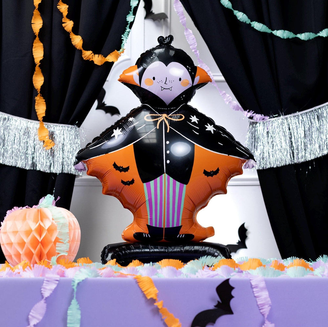 Dracula Standing Foil Balloon - Vampire Balloon - Halloween Balloons - Dracula Party - Halloween Decorations - Halloween Kids Party - Jolie Fete UK