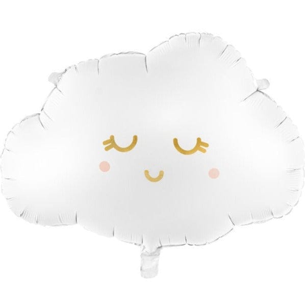 Foil Cloud Balloon - White Cloud Balloons - First Birthday Balloons - Baby Shower Balloons - Cloud Party Decor -Cloud Balloons-Helium Or Air - Jolie Fete