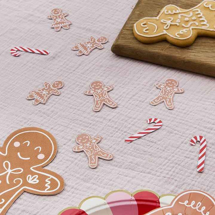 Gingerbread Napkins - Gingerbread Man Paper Napkins - Christmas Table Setting - Christmas Decorations - Holiday Decor -Kids Party-Pack Of 16 - Jolie Fete UK