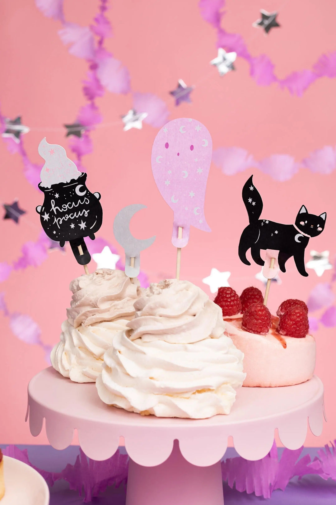 Halloween Cake Toppers - Halloween Cupcake Baking - Black Cat Toppers - Halloween Decorations - Cute Halloween - Kids Halloween Party - Jolie Fete UK