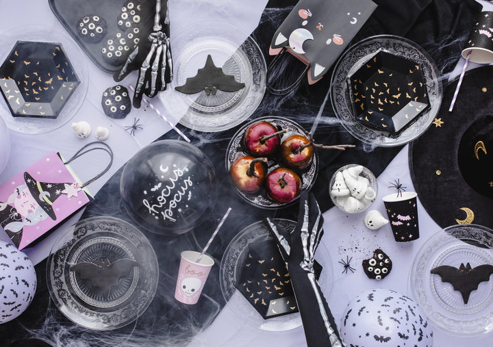 Halloween Party Bag - Individual Black Cat Halloween Trick Or Treat Bag - Halloween Gift Bag - Black Paper Bags - Kids Halloween Bags - Jolie Fete UK