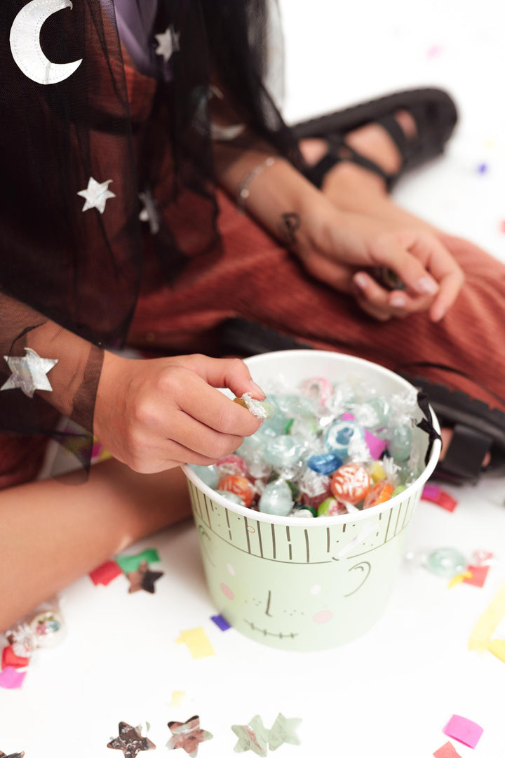 Halloween Treat Buckets - Small Candy Buckets - Halloween Treats - Trick Or Treat Buckets - Cute Halloween - Kids Halloween Party -Pack Of 2 - Jolie Fete UK