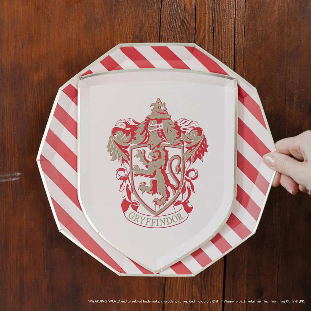 Harry Potter Party Plates - Hogwarts House Pride Paper Plates - Wizard Birthday Tableware - Officially Licensed - Pack of 8 - Jolie Fete UK