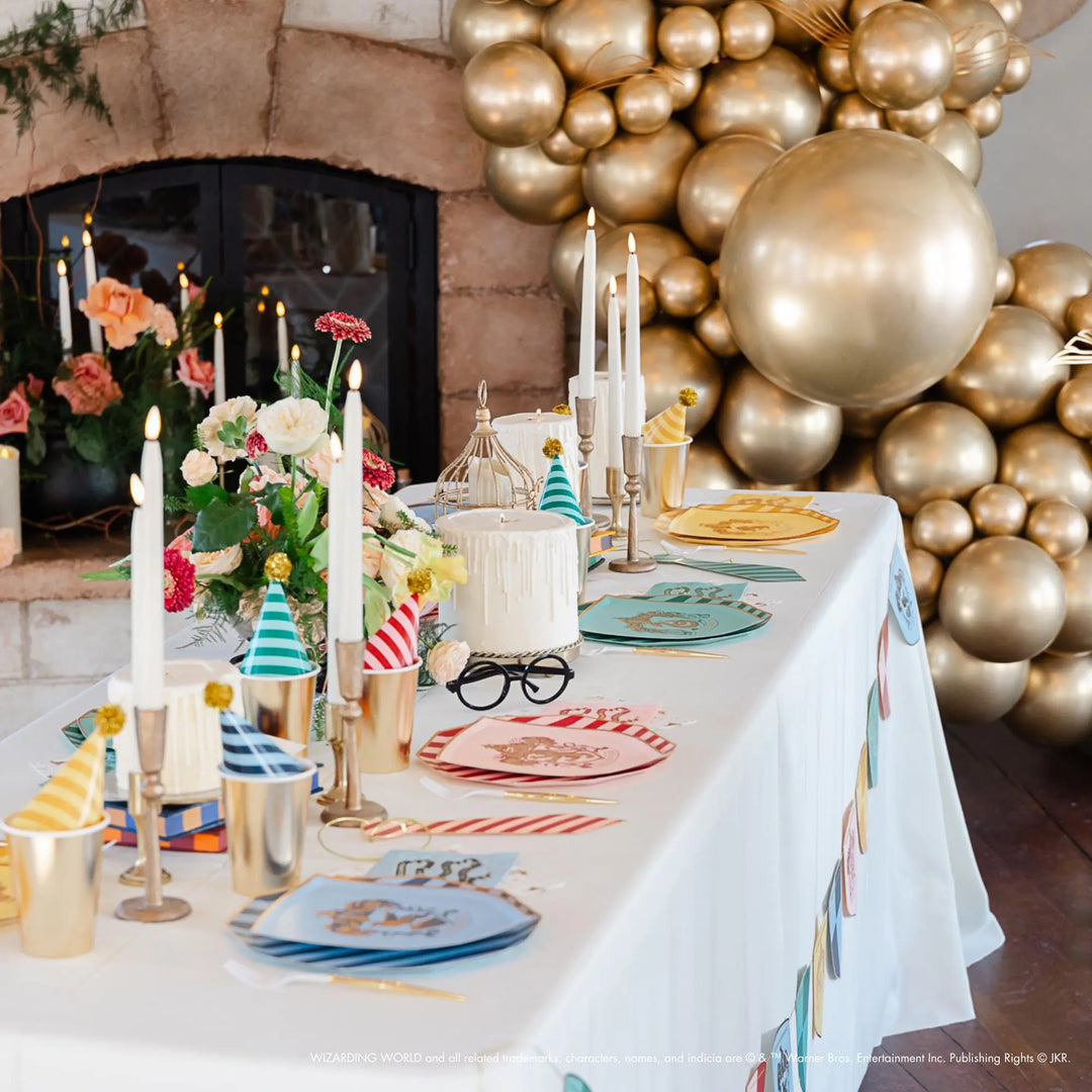 Harry Potter Party Plates - Hogwarts House Pride Paper Plates - Wizard Birthday Tableware - Officially Licensed - Pack of 8 - Jolie Fete UK