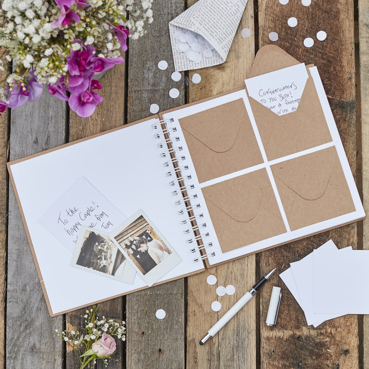 Best Day Ever Wedding Guest Book - Rustic Country - Jolie Fete UK