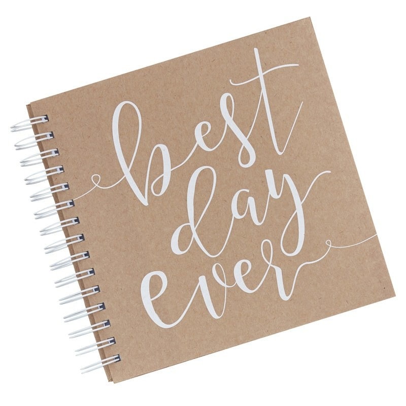 Best Day Ever Wedding Guest Book - Rustic Country - Jolie Fete UK