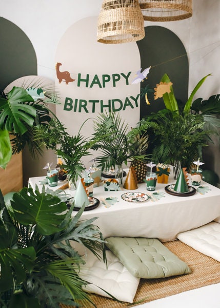 Dinosaur Cake Candles - Animal Party Cake Decorations - Kids Jurassic Dino Party Supplies - Cute Dinosaurs - Dinosaur Theme Party -Pack Of 3 - Jolie Fete UK