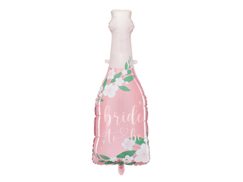 Floral Bride To Be Bottle Hen Party Foil Balloon - Jolie Fete