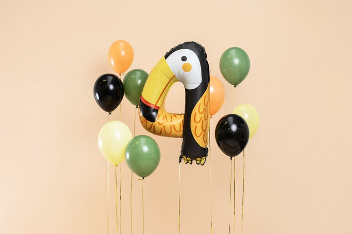 Toucan Foil Balloon Number 4 - Jolie Fete