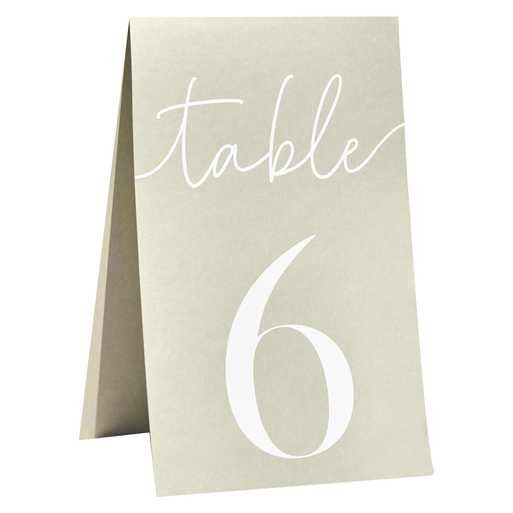 Sage Card Table Numbers - Green Wedding Tables Numbers 1-12 - Sage Wedding Table Decor - Table Number Tent Cards - Wedding Supplies - Jolie Fete UK