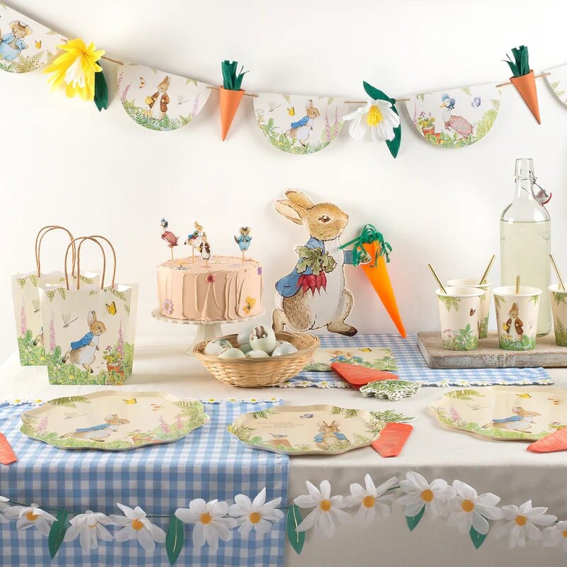 Peter Rabbit Party Bags - Beatrix Potter Peter Rabbit In The Garden - Meri Meri - Pack Of 8 - Jolie Fete