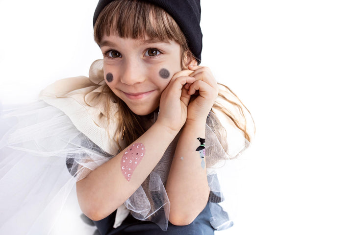 Halloween Temporary Tattoos - Kids Halloween Tattoos - Kids Halloween Party - Cute Halloween - Halloween Dress Up - Jolie Fete UK