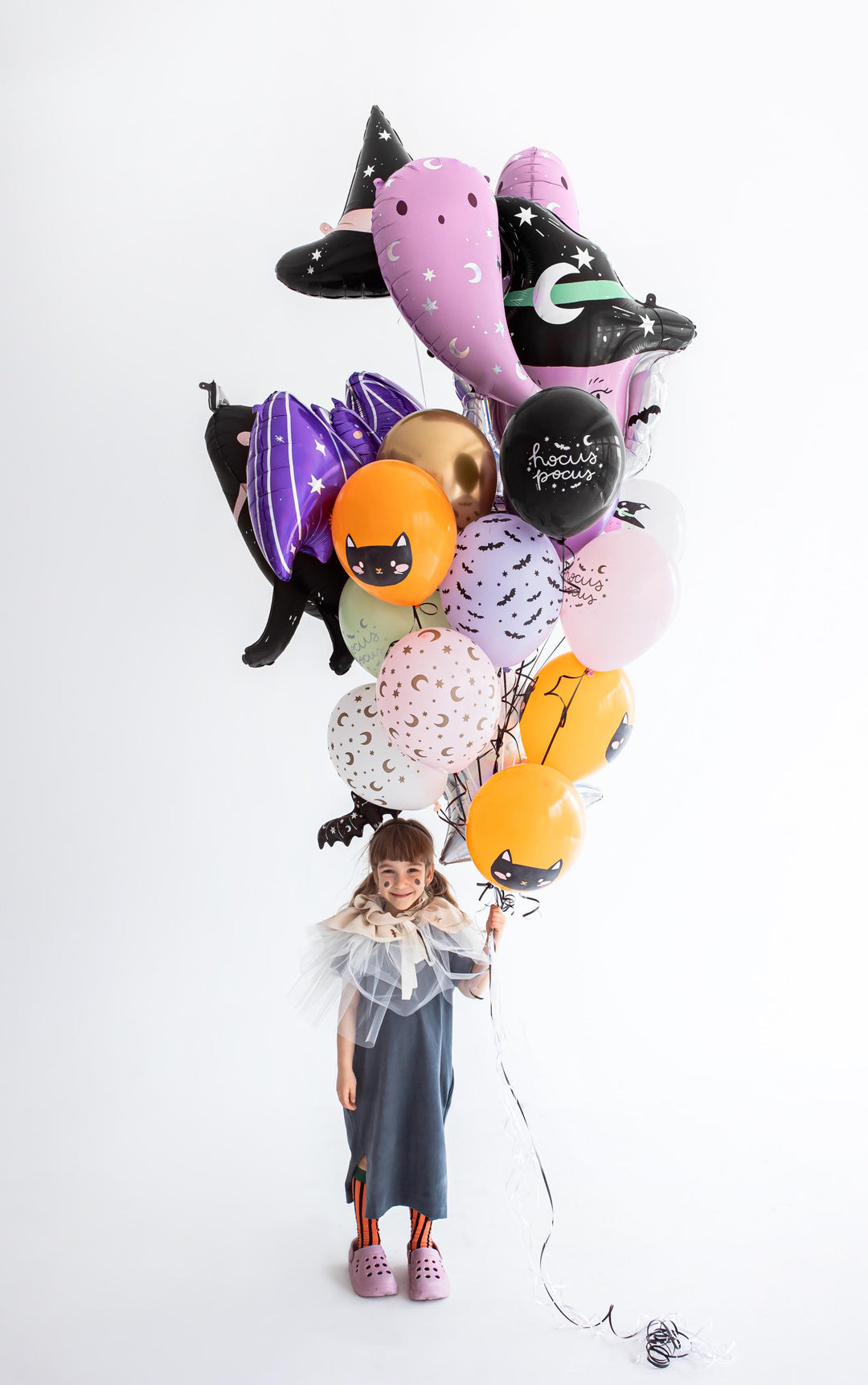 Halloween Balloon Bundle - Black Cat Balloons -Hocus Pocus-Halloween Party Balloons-Halloween Decorations-Halloween Kids Party-Pack Of 6 - Jolie Fete UK