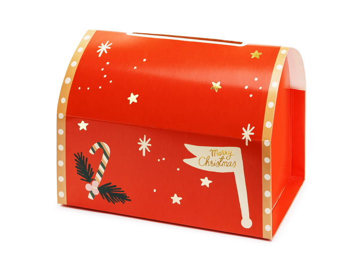 Santa Mail Box - Santa's Mailbox With Letters & Envelopes - Letter To Santa - Father Christmas Post Box - Children's Christmas Decoration - Jolie Fete UK