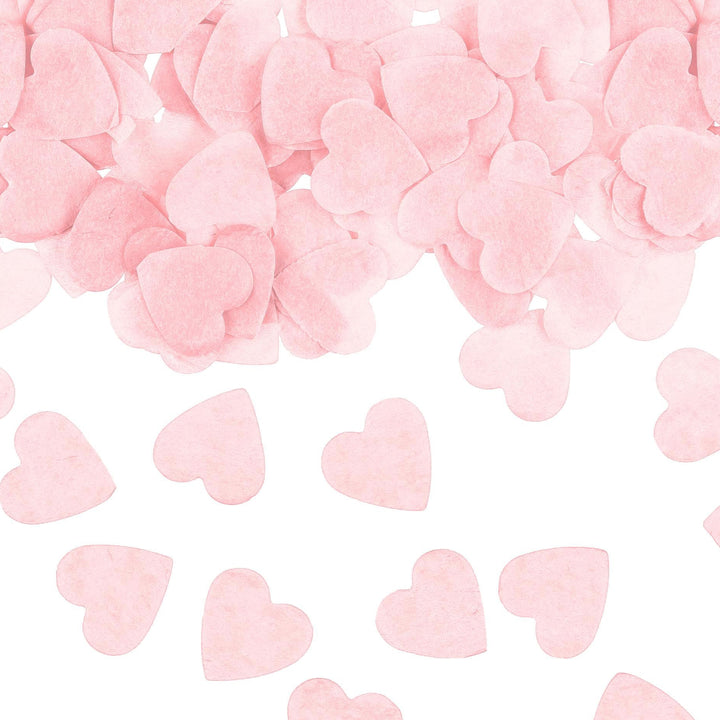 Pink Heart Confetti - Pink Heart Paper Confetti Pieces - Valentine's Day Party - Valentines Decor - Hen Party Napkins - Date Night - 15g Bag - Jolie Fete UK