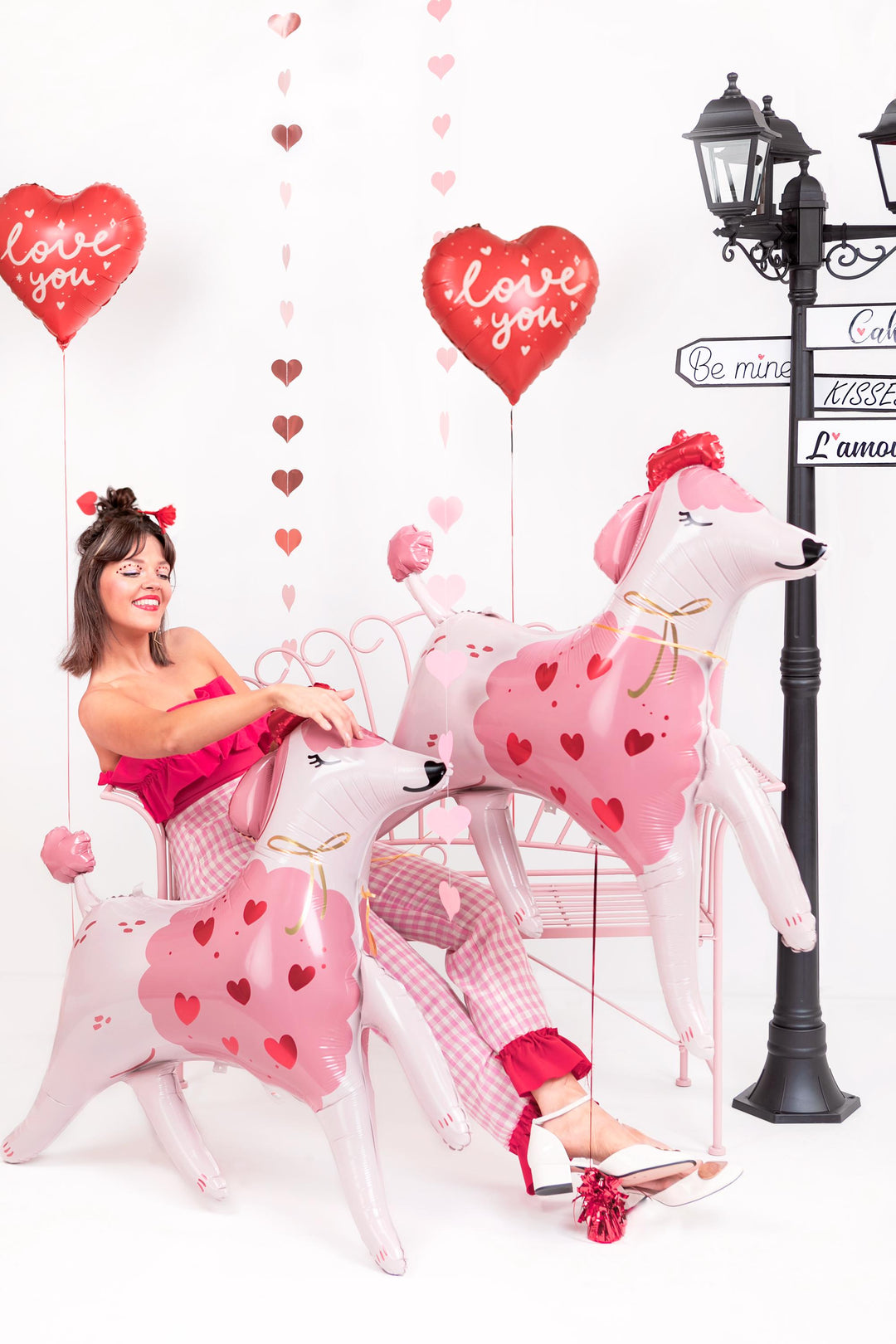 Valentine's Love You Balloon - Red Heart Valentines Day Balloon - Valentines Day Decorations - Valentine's Day Party Balloons - Jolie Fete UK