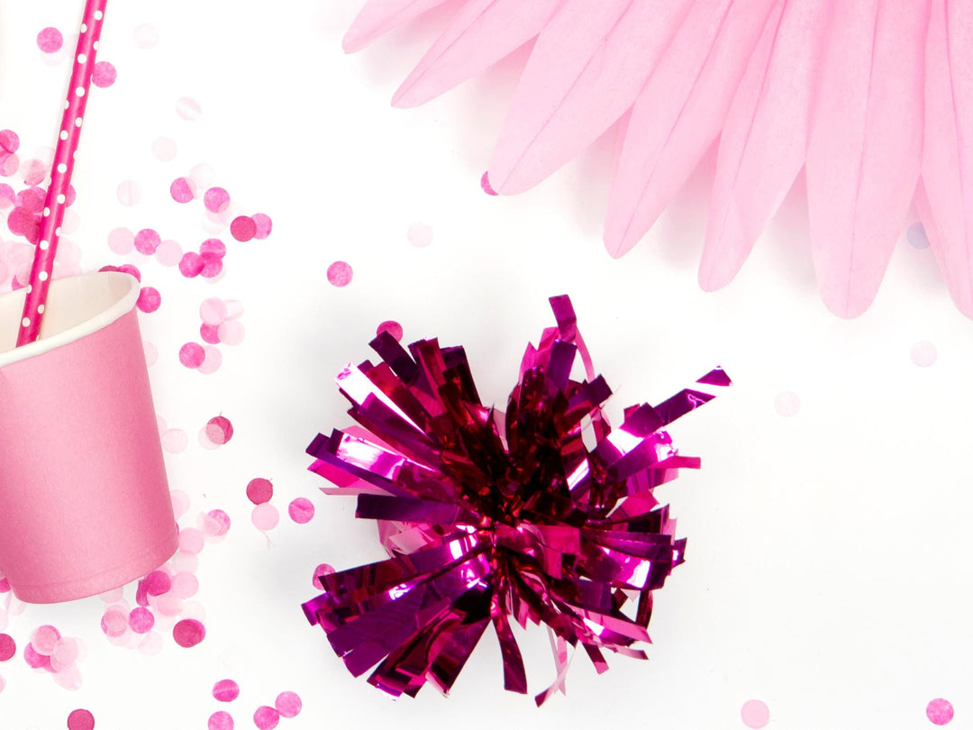 Pink Balloon Weight - Dark Pink Metallic Balloon Weight - 160g - Other Colours Available - Jolie Fete UK