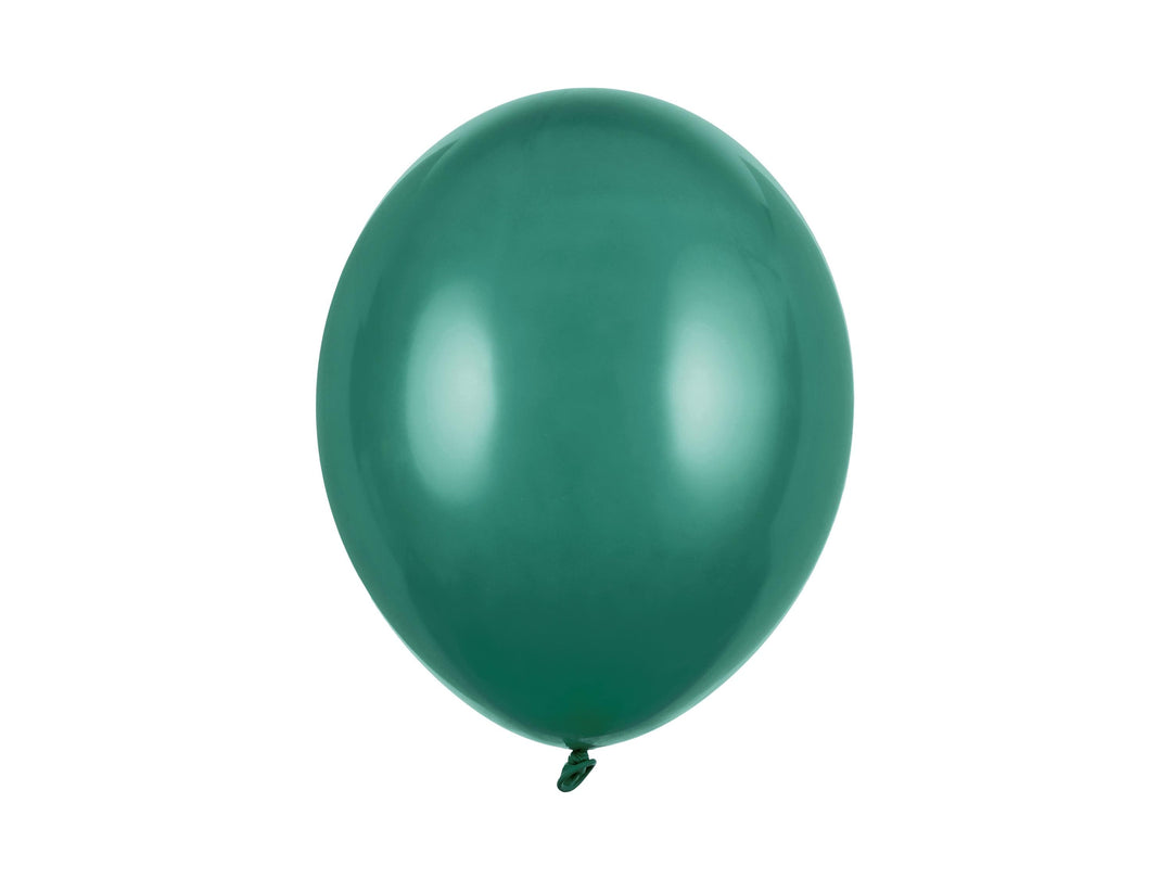 Pastel Bottle Green 12" Strong Round Latex Balloons - Dark Green Colour - Matt Finish -Birthday Party Balloons-Christmas Balloons-Pack Of 10 - Jolie Fete UK