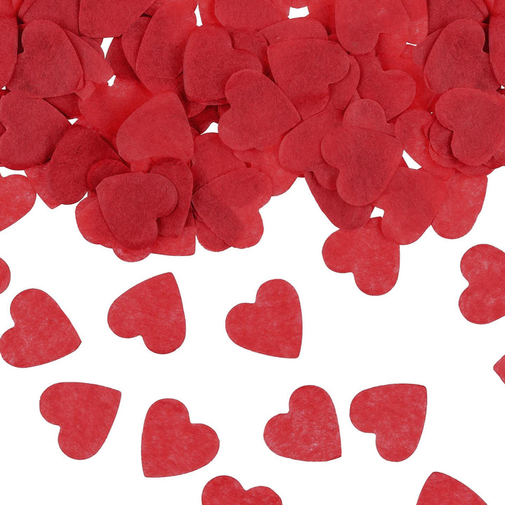 Red Heart Confetti - Red Heart Paper Confetti Pieces - Valentine's Day Party - Valentines Decor - Hen Party Napkins - Date Night - 15g Bag - Jolie Fete UK