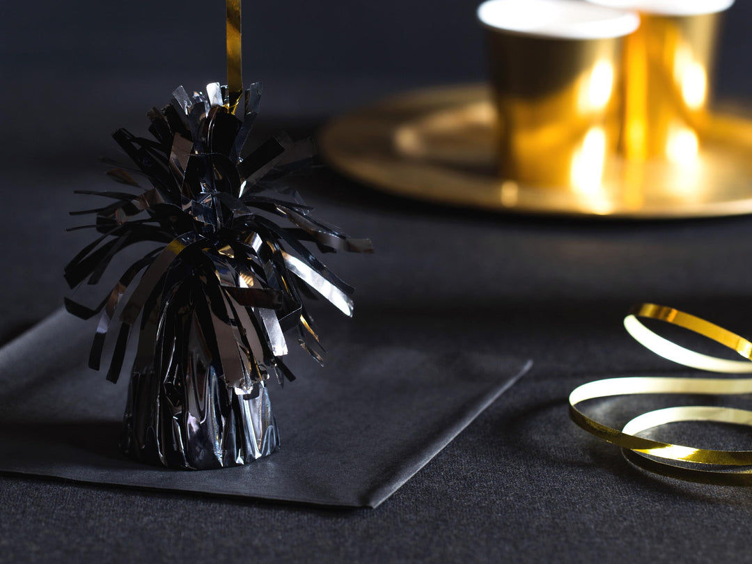 Black Balloon Weight - Black Metallic Balloon Weight - 160g - Other Colours Available - Jolie Fete UK