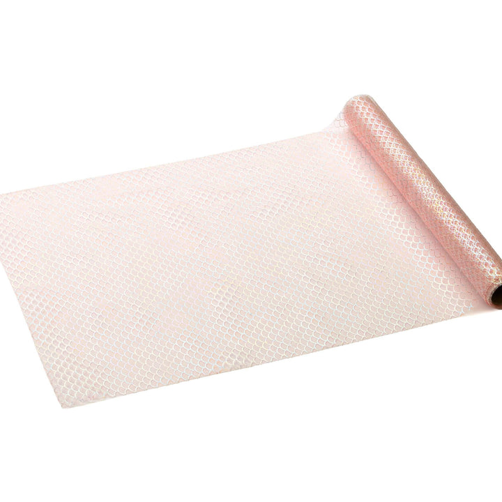 Pink Table Runner - Mermaid Theme Tulle Runner With Scales - Under the Sea Party - Mermaid Backdrop-Party Decorations-Kids Birthday Party-3m - Jolie Fete UK