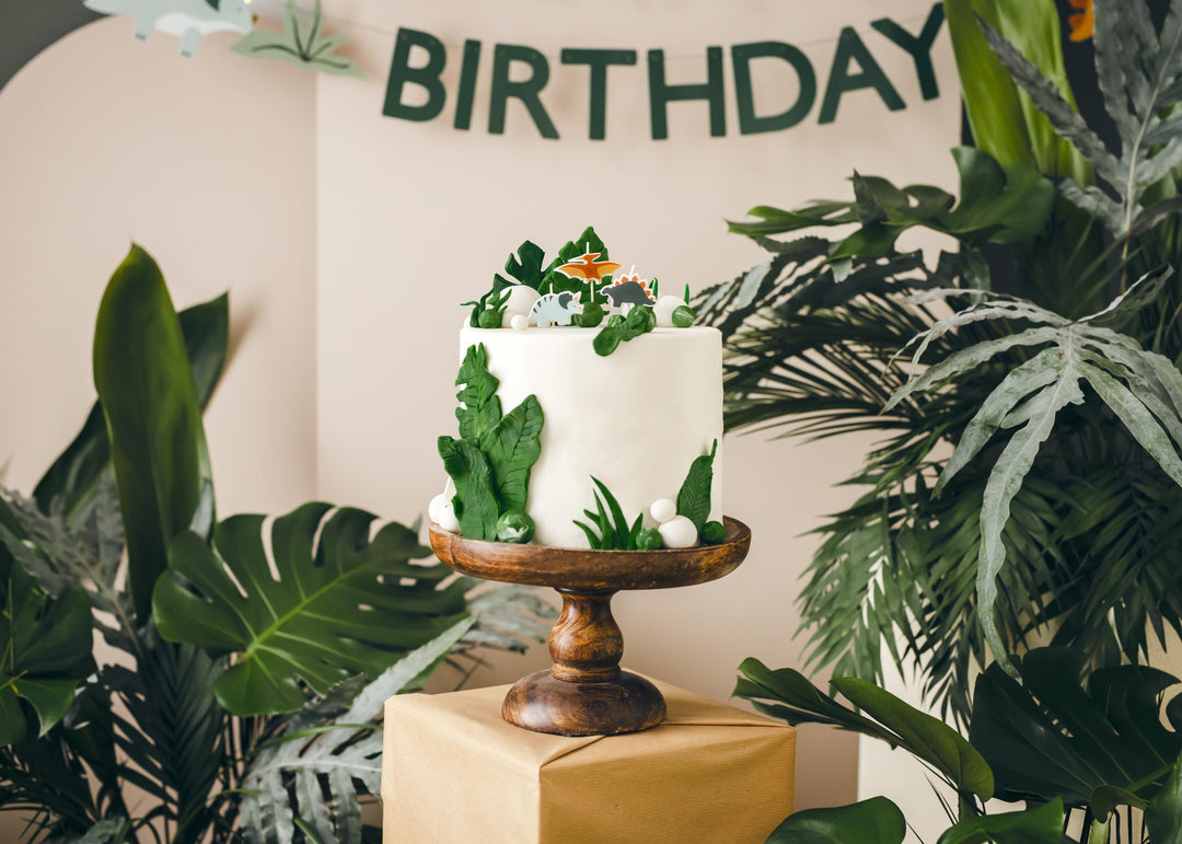 Dinosaur Cake Candles - Animal Party Cake Decorations - Kids Jurassic Dino Party Supplies - Cute Dinosaurs - Dinosaur Theme Party -Pack Of 3 - Jolie Fete UK