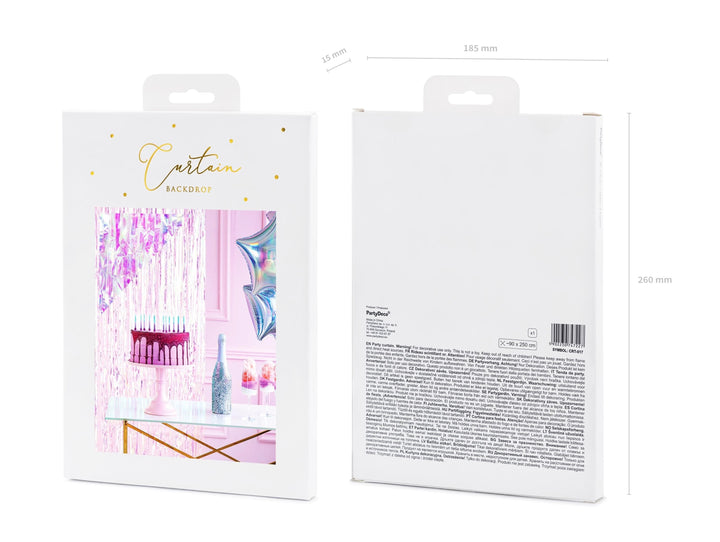 Iridescent Party Curtain - Mermaid Theme - Under the Sea Party - Kids Birthday Party - Party Decorations - Dive Into 5 - Ocean Theme Party - Jolie Fete UK