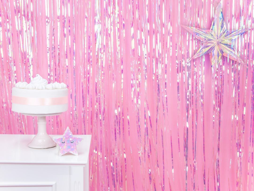 Iridescent Party Curtain - Mermaid Theme - Under the Sea Party - Kids Birthday Party - Party Decorations - Dive Into 5 - Ocean Theme Party - Jolie Fete UK