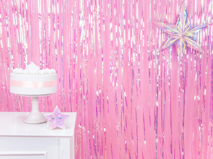 Iridescent Party Curtain - Mermaid Theme - Under the Sea Party - Kids Birthday Party - Party Decorations - Dive Into 5 - Ocean Theme Party - Jolie Fete UK