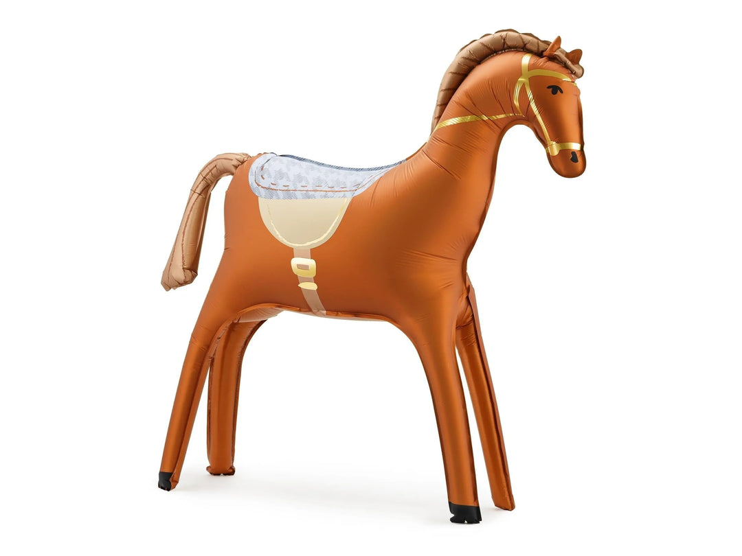 Large Standing Horse Balloon - Brown Horse Foil Balloon - Horse Party - Birthday Party Decorations - Western Party Theme - Farm Party - Jolie Fete UK