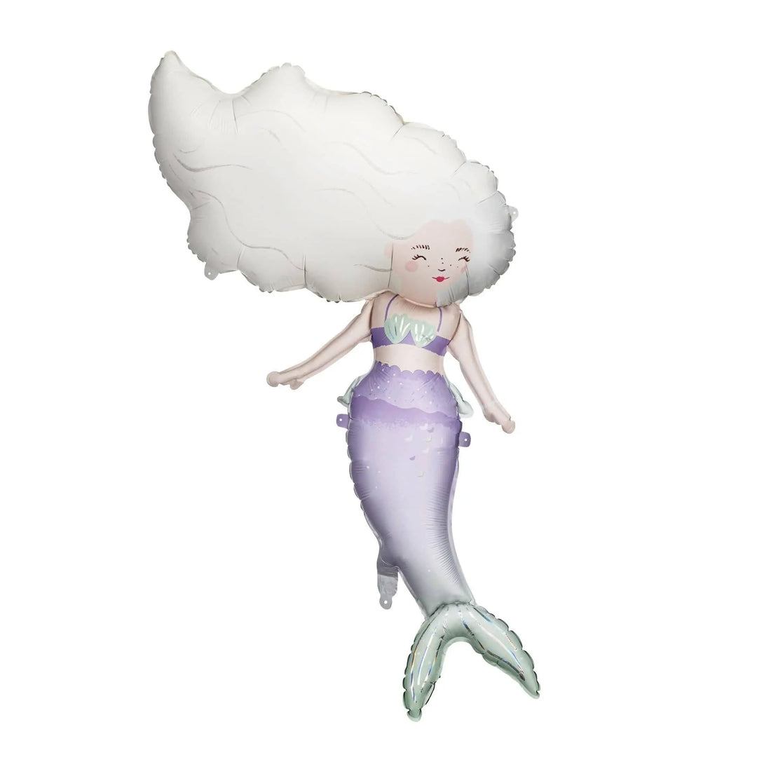 Large Mermaid Foil Balloon - Mermaid Theme - Under the Sea Party - Mermaid Backdrop - Mermaid Party Decorations - Kids Birthday Party - Jolie Fete UK