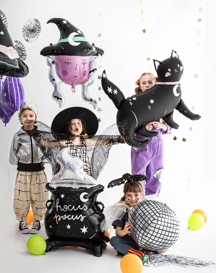 Large Witch Head Halloween Balloon - Witchcraft - Witch Balloon - Witches-Halloween Party Balloon-Halloween Decorations-Halloween Kids Party - Jolie Fete UK